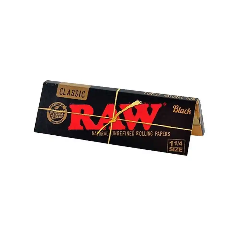 Papelillos Raw Black 1 1/4