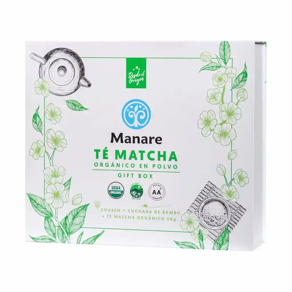 Manare té Matcha Gift Box Orgánico