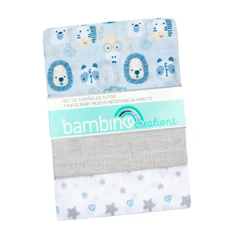 Tuto Pañal De Algodón Bambino Para Bebes Guagua Set 3 Tutto (celeste)