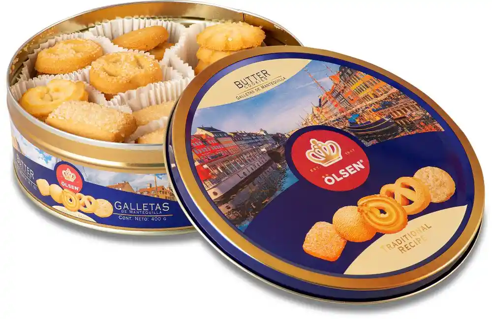 Galletas De Mantequilla Olsen Lata 400g