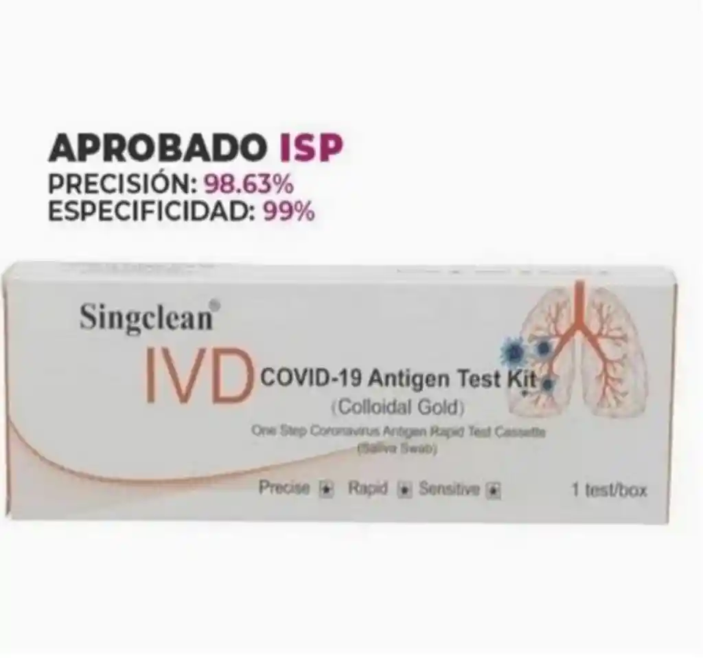 1 Test Antígeno Covid-19 (hisopo De Saliva) Individual - Oferta