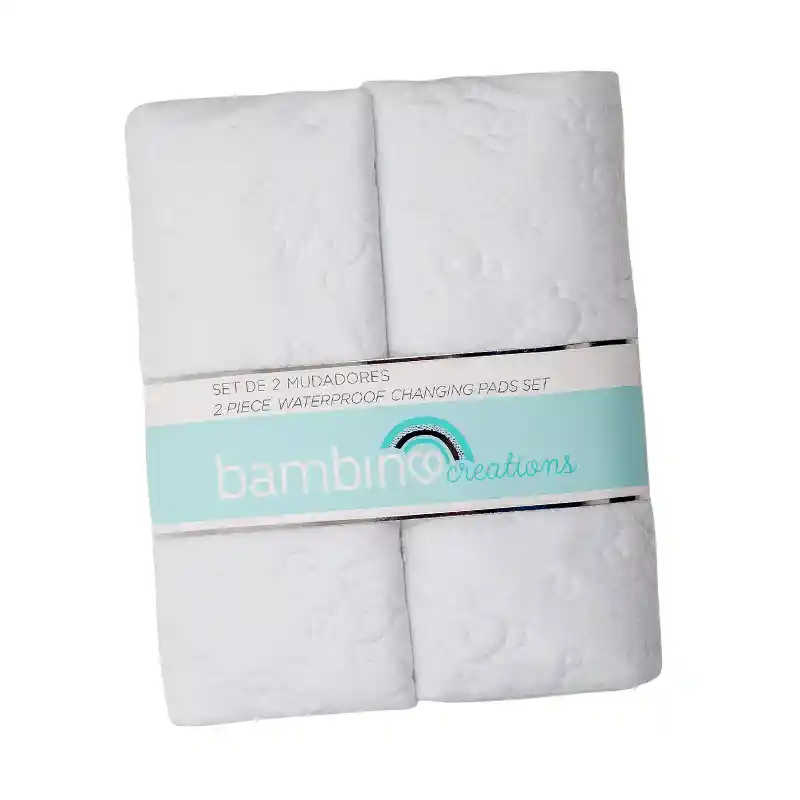 Cambiadores Mudadores Portátil Algodón Pack 2 Bambino Bebe