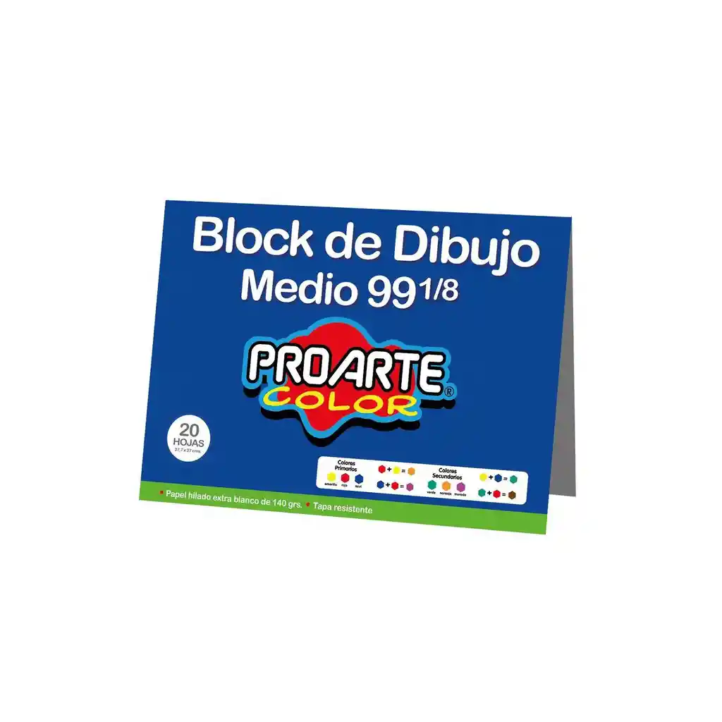 Block Dibujo Medio N°99 1/8 20 Hojas Proarte