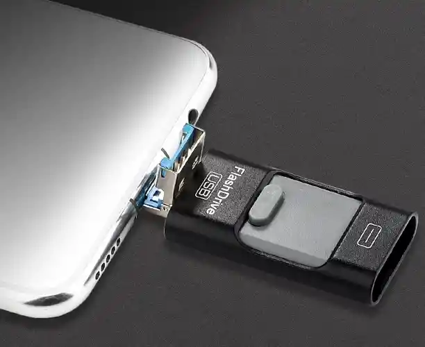 Pendrive Otg 4 En 1 Usb Micro Usb Tipo C Lighting Para Iphone Booteable 8 Gb Gigabite Unidad Flash Para Tv Y Musica Al Por Mayor