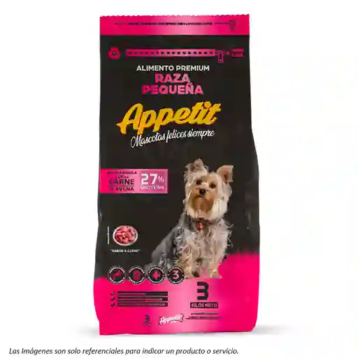 Appetit Perro Adulto Razas Pequeñas - Carne Y Avena 3kg