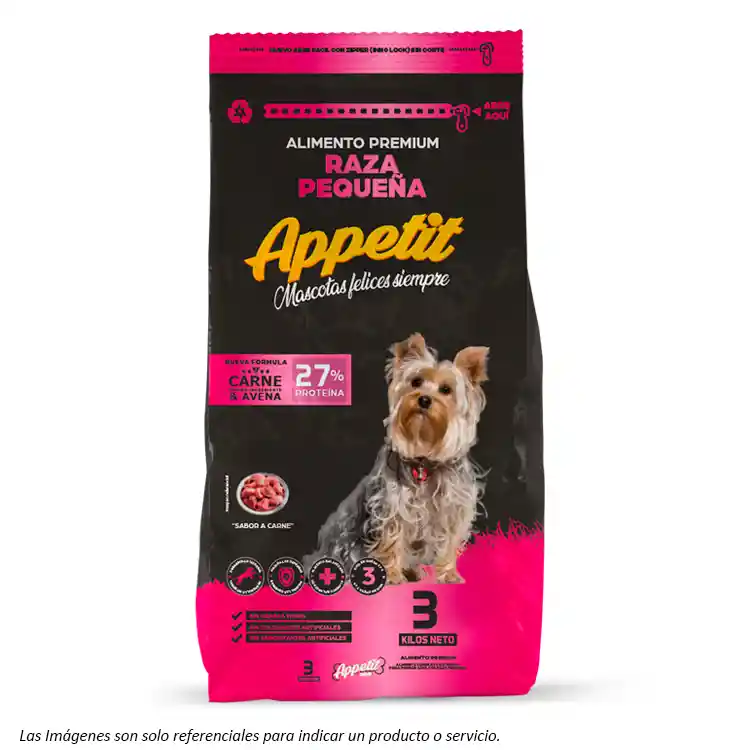 Appetit Perro Adulto Razas Pequeñas - Carne Y Avena 3kg