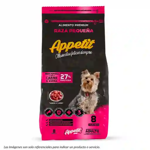 Appetit Perro Adulto Razas Pequeñas - Carne Y Avena 8kg