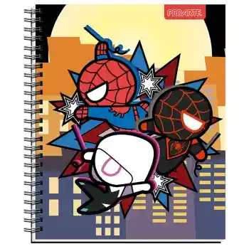 Cuaderno Universitario Marvel Kawai 100 Hojas Tapa Dura Proarte