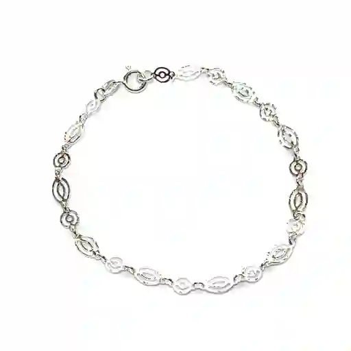 Pulsera Calada Plata Fina 925 19cm