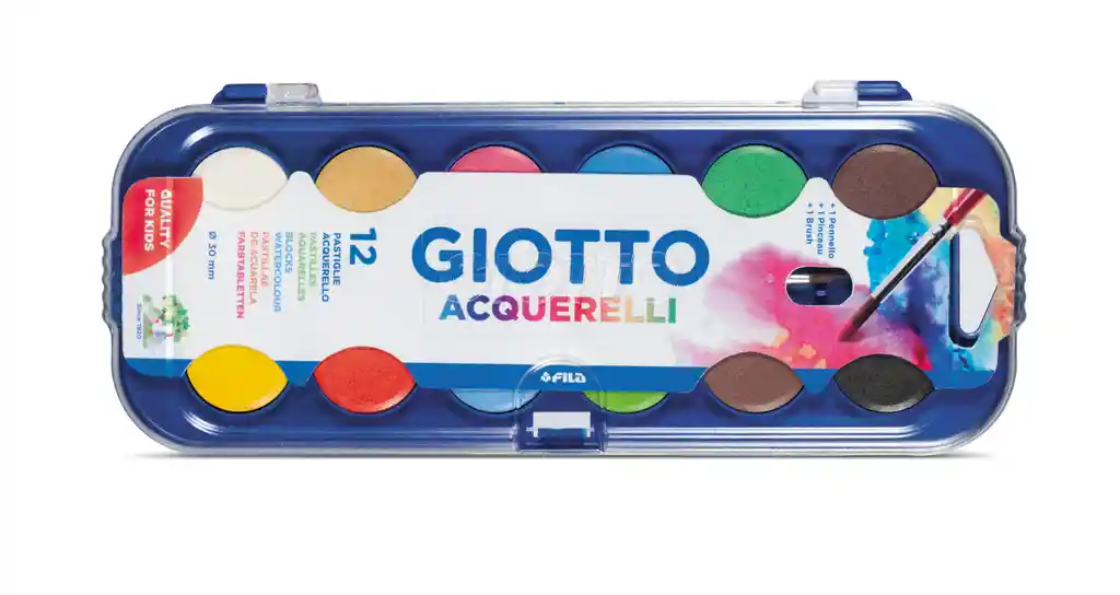 Acuarela Giotto Paleta 12 Colores