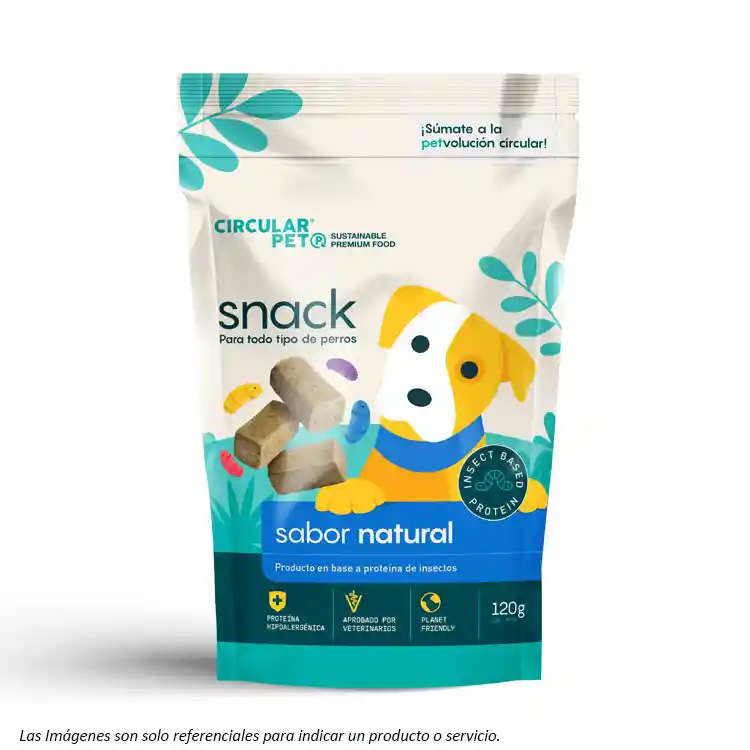 Circular Pet Snack Para Perro Sabor Natural - Insecto 120g