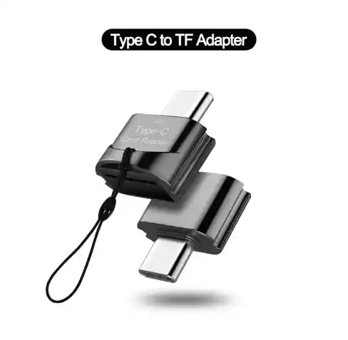 Adaptador Tipo C A Lector Tarjeta De Memoria Micro Sd Para Celulares Android Samsung Huawei