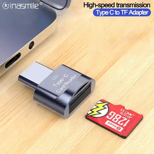 Adaptador Tipo C A Lector Tarjeta De Memoria Micro Sd Para Celulares Android Samsung Huawei