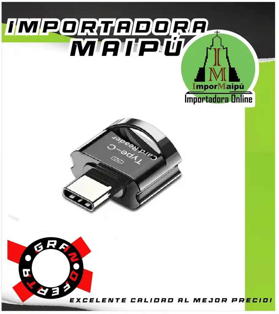 Adaptador Tipo C A Lector Tarjeta De Memoria Micro Sd Para Celulares Android Samsung Huawei