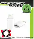 Adaptador Para Iphone Lightning Otg De 8 Pines Macho A Micro Usb V8 Hembra Conector Hembra