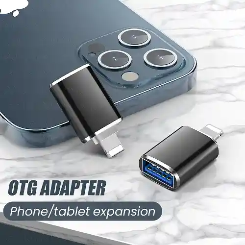 Adaptador Para Iphone Lightning A Usb 3.0 Otg De 8 Pines Macho A Usb Normal Conector Hembra