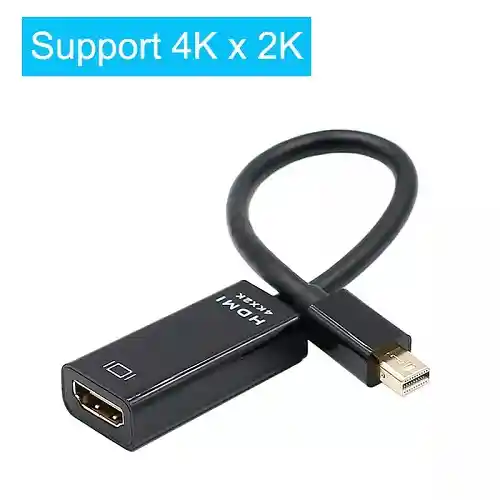 Adaptador Mini Displayport A Hdmi 4k Ultra Hd Para Macbook Thunderbolt Convertidor A Cable Hdmi Conversor