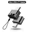 Adaptador Micro Usb A Lector Tarjeta De Memoria Micro Sd Para Celulares Porta Memoria Android, Samsung, Huawei, Etc.
