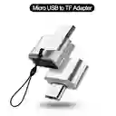 Adaptador Micro Usb A Lector Tarjeta De Memoria Micro Sd Para Celulares Porta Memoria Android, Samsung, Huawei, Etc.
