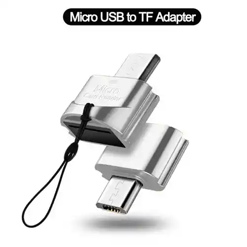 Adaptador Micro Usb A Lector Tarjeta De Memoria Micro Sd Para Celulares Porta Memoria Android, Samsung, Huawei, Etc.