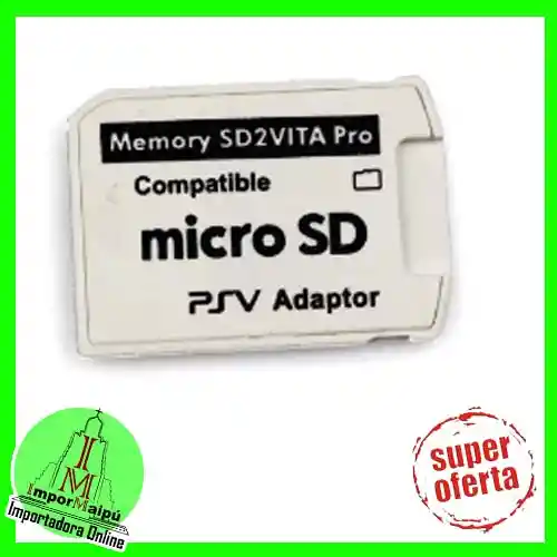 Adaptador Micro Sd Ps Vita, Adaptador De Ranura Para Tarjeta Memoria Sd Sd2vita Psvita