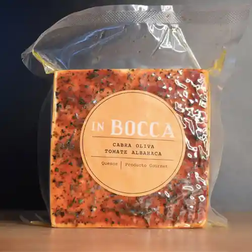 In Bocca Queso Cabra Oliva Tomate Albahaca 200grs