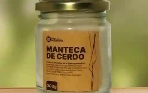 Manteca Cerdo Orgánico - Frasco 200 Gr