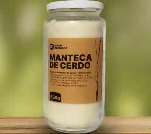 Manteca Cerdo Orgánico - Frasco 820 Gr