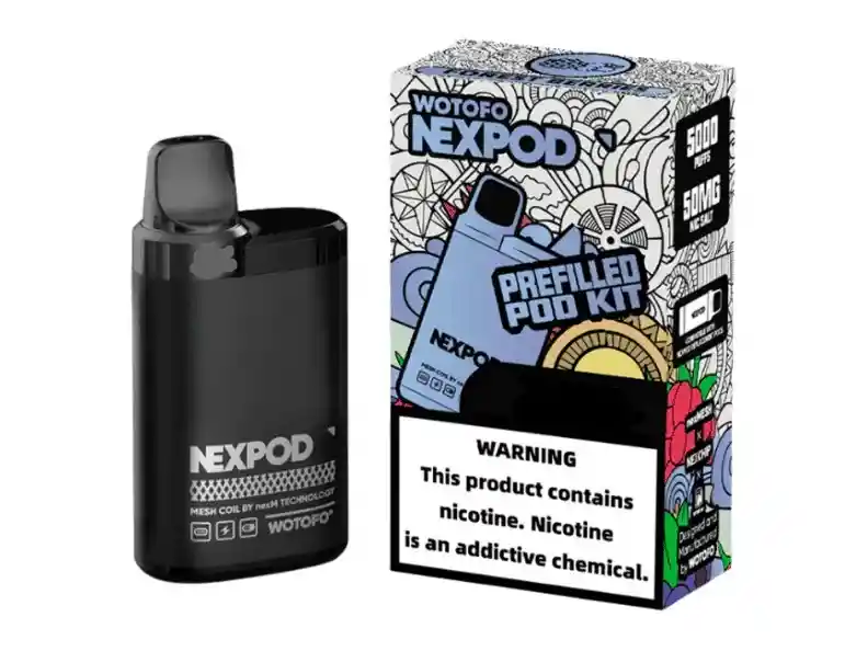 Vaporizador Desechable Nexpod Blue Razz Ice 5000 Puffs 5% - Wotofo