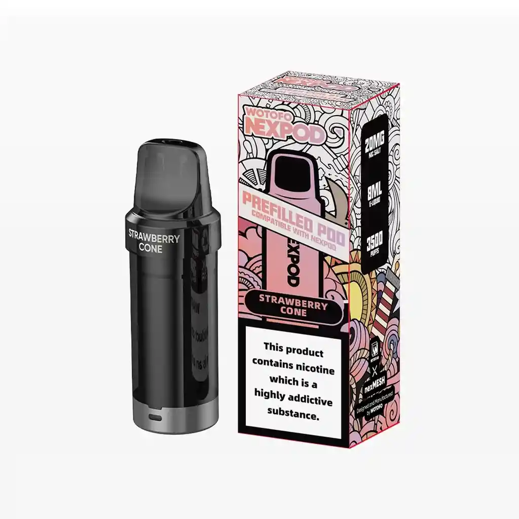 Nexpod Repuesto Refilled Pod 5000 Puffs Strawberry Cone - Wotofo