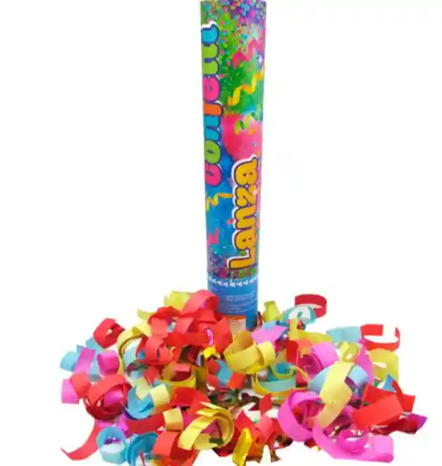 Lanza Confetti Cotillon Fiesta 30 Cm Cotillón