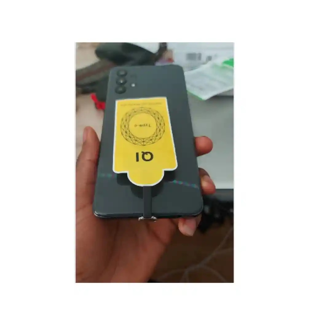 Adaptador De Carga Carga Rapida 2 A Receptor Cargador Inalambrico Qi Tarjeta De Carga Tipo C (tipo C)