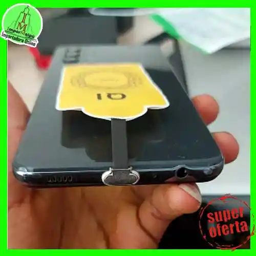 Adaptador De Carga Carga Rapida 2 A Receptor Cargador Inalambrico Qi Tarjeta De Carga Tipo C (tipo C)