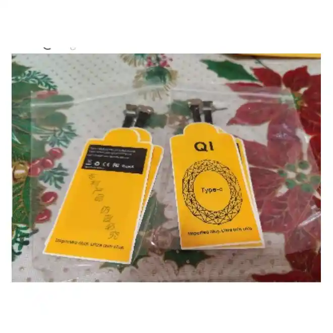 Adaptador De Carga Carga Rapida 2 A Receptor Cargador Inalambrico Qi Tarjeta De Carga Tipo C (tipo C)