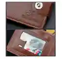 Billetera Cuero Hombre Cartera Caballero Elegante Formal Fuerdanni Café