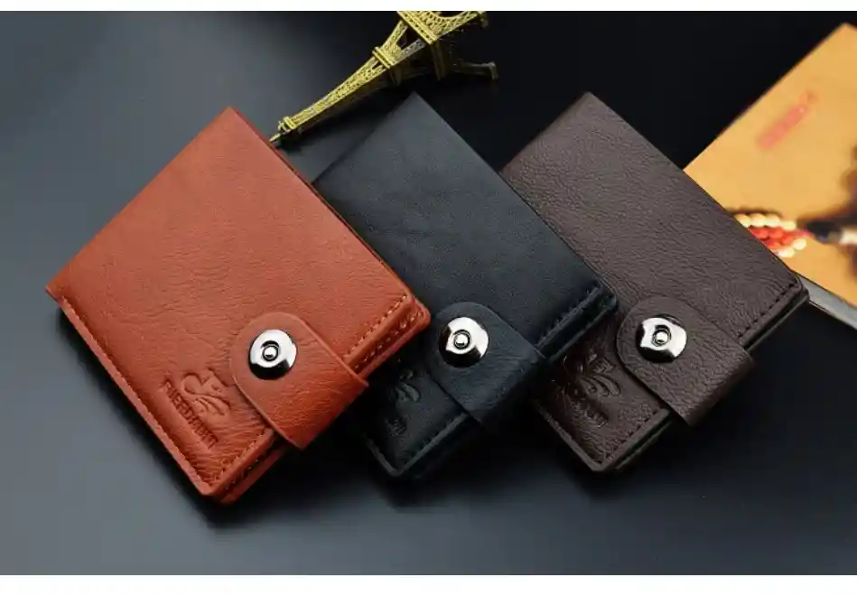 Billetera Cuero Hombre Cartera Caballero Elegante Formal Fuerdanni Café