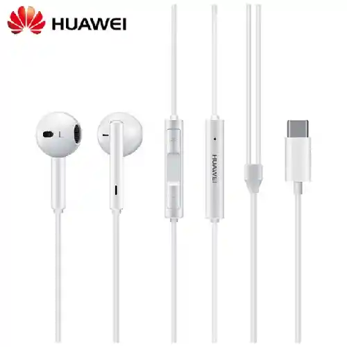 Audífonos Con Cable Tipo C Huawei Cm33 Convencionales Con Micrófonos Y Manos Libres