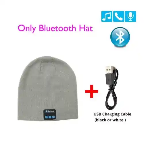 Audífonos Bluetooth Gorro Orginales Lana Auriculares Inalambricos Incluidos Gorra Tejida