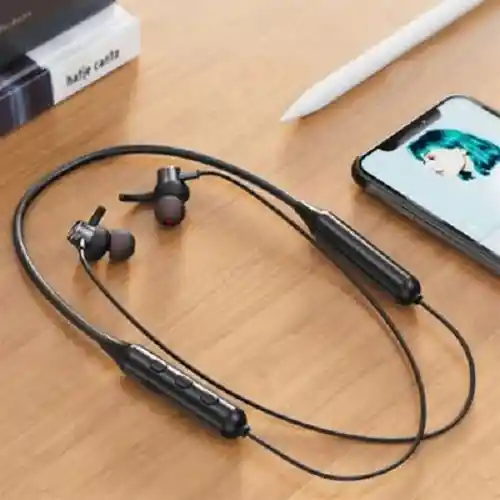 Audífonos Bluetooth Auriculares Inalambricos Recargables 7hrs Dd9 Con Microfono Manos Libres Para Hablar Magneticos Dd9 Semigancho (negros)