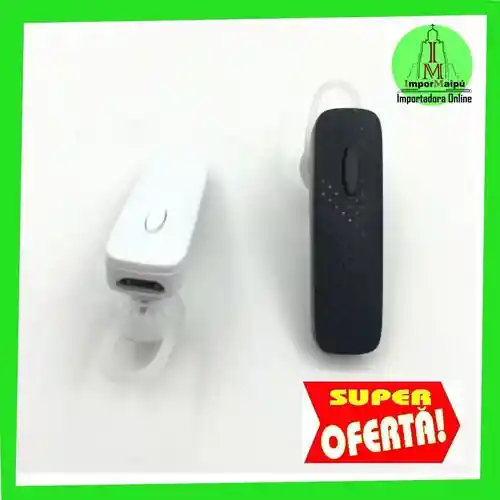 Audífono (1) Bluetooth Recargable 2hrs Auricular Inalámbrico Micrófono Llamadas Manos Libres (cuadrado)