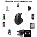 Audífono (1) Bluetooth Recargable 2hrs Auricular Inalámbrico Con Micrófono Y Manos Libres (muela) Negro