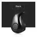 Audífono (1) Bluetooth Recargable 2hrs Auricular Inalámbrico Con Micrófono Y Manos Libres (muela) Negro