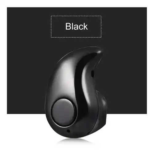 Audífono (1) Bluetooth Recargable 2hrs Auricular Inalámbrico Con Micrófono Y Manos Libres (muela) Negro