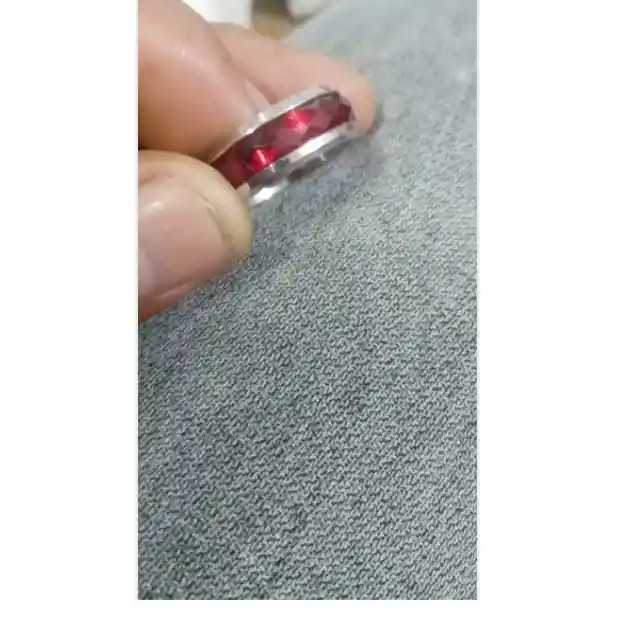 Anillo Titanio Rojo Anillos Juveniles Acero Quirurgico Acero Inoxidable Hombre Dama Chile