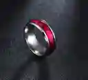 Anillo Titanio Rojo Anillos Juveniles Acero Quirurgico Acero Inoxidable Hombre Dama Chile