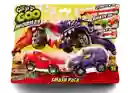 Goo Jit Zu Heroes Goo Mobiles Smash Pack Brawlin´blazagon Vs Treadz Shredz