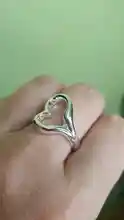 Anillo Pareja Compromiso Boda Novio Ilusiones Plata S925 Calidad Ajustable Corazón Plateado Grande