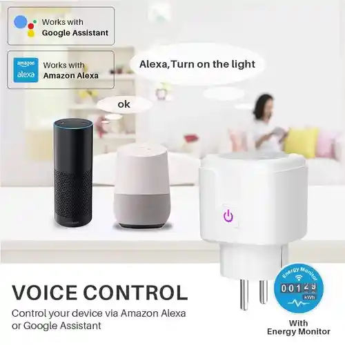 Enchufe Inteligente Wifi Alexa Google Home Para Programar Por Internet Wifi Bluetooth Lavadora Aire Acondicionado