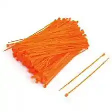 Amarra Plastica 3.6x200mm Naranja 100 Pzas