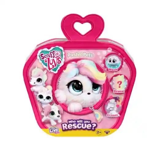 Scruff A Luvs Peluche Rescatame Pastel Pets Little Live Pets